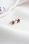 Heliophilia Silver Pendientes de Plata de Ley 925 Negros Stud NRZ99417